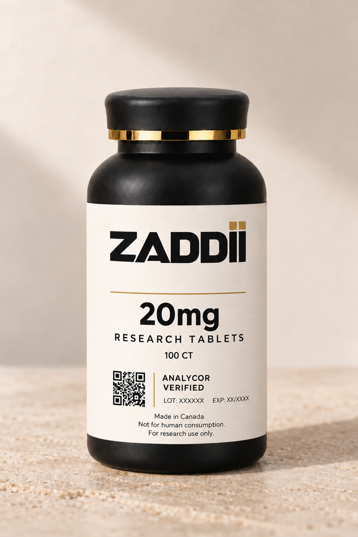 ZADDII research tablets, black bottle